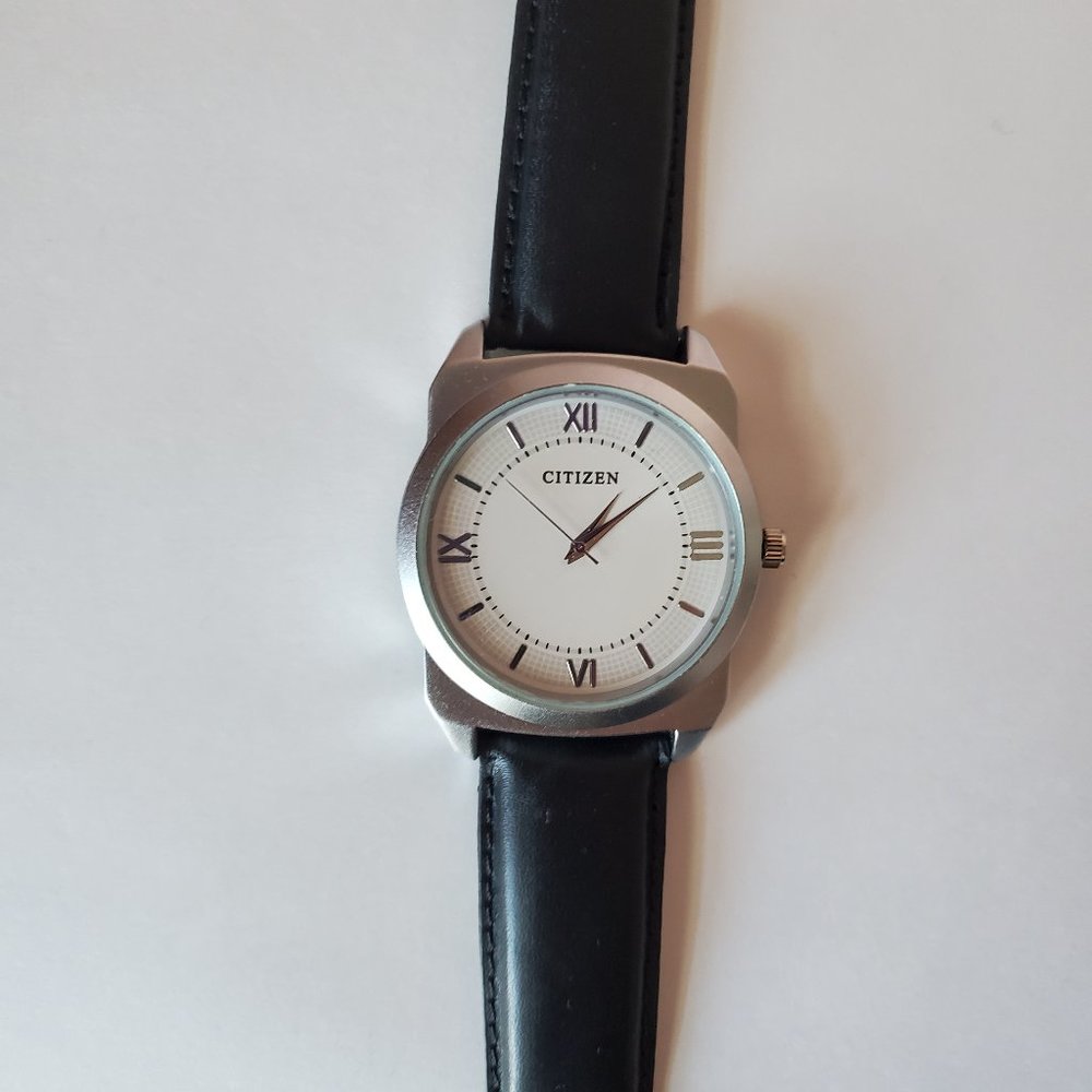 mens quartz stainless steel citizen watch